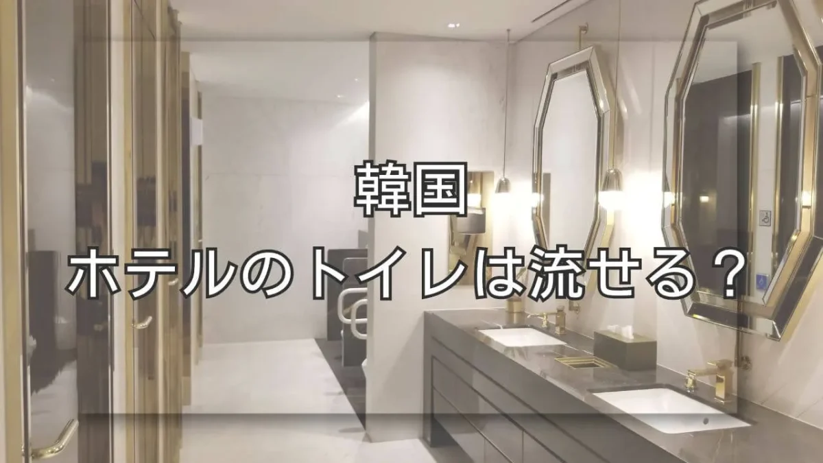 韓国のホテルのトイレの画像