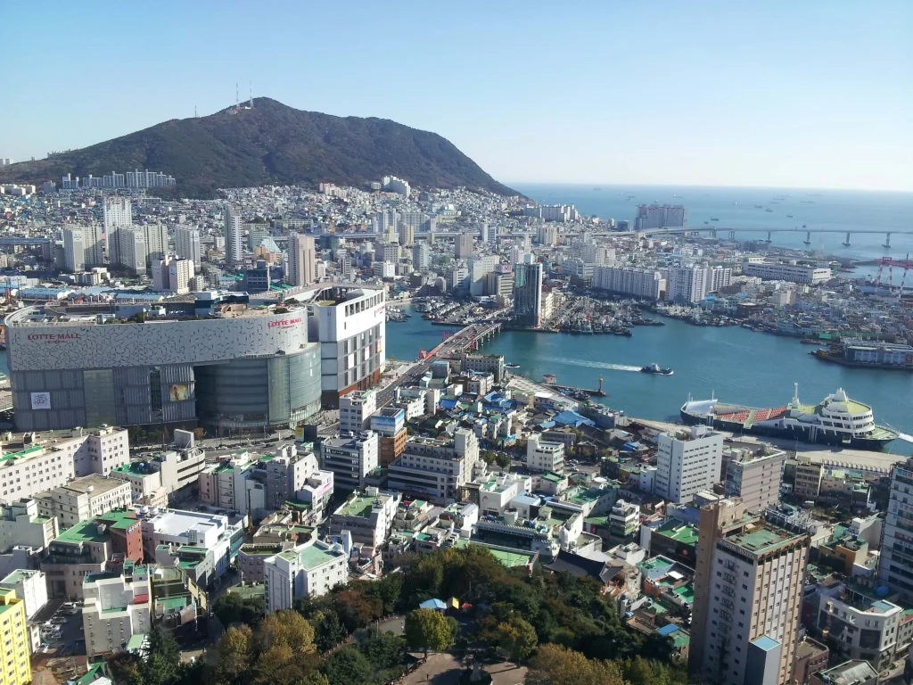 釜山の街並み