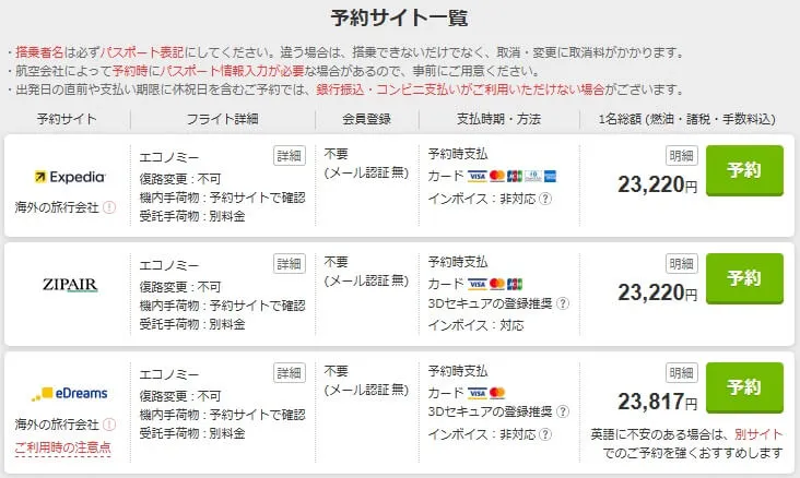 トラベルコ経由は本当に安い？