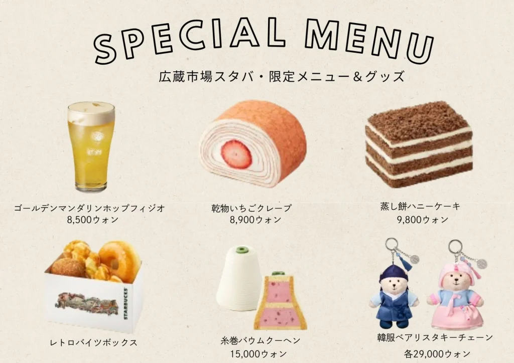 広蔵市場スタバ韓国限定グッズ