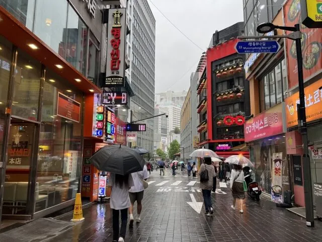 6月上旬の韓国旅行は雨対策が鍵