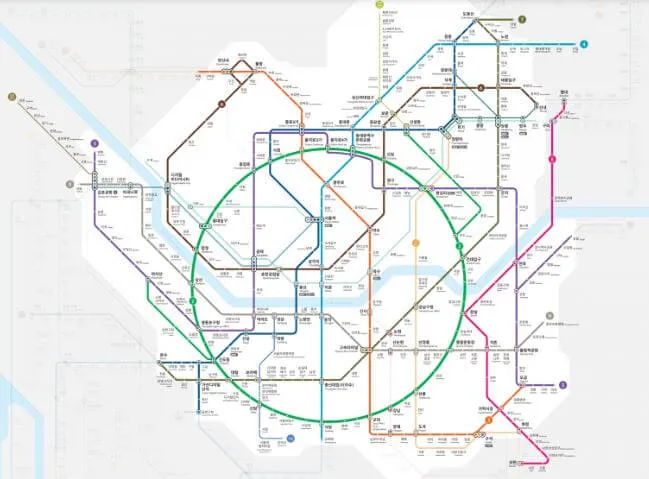 気候同行カードが使える路線図