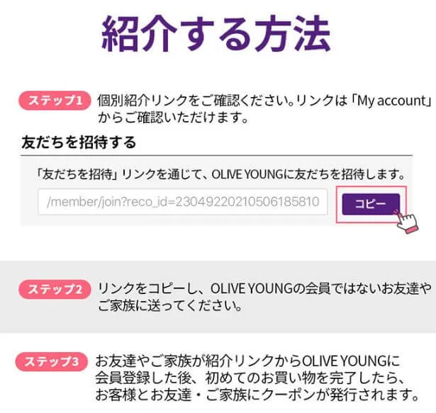 紹介者ID（紹介リンク）の利用法